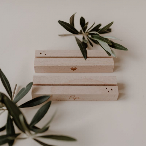 Karten & Blumenständer mit Spruch "Papa"